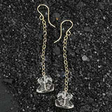 Herkimer Diamond Chain Earring