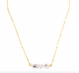 Herkimer Diamond Triple Necklace