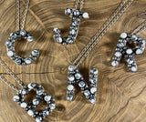 Howlite Letter Necklace