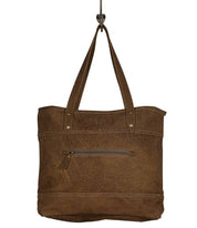 Largish Leather Tote Bag - Three Blessed Gems