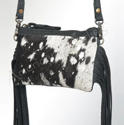 Leather & Cowhide Crossbody Bag - Three Blessed Gems