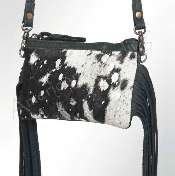 Leather & Cowhide Crossbody Bag - Three Blessed Gems