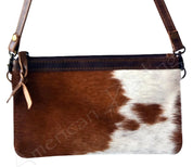 Leather & Cowhide Crossbody Bag - Three Blessed Gems