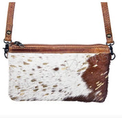 Leather & Cowhide Crossbody Bag - Three Blessed Gems