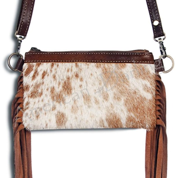 Leather & Cowhide Crossbody Bag - Three Blessed Gems