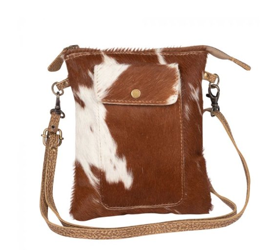 Leather Lithe Hairon Small Bag - Three Blessed Gems