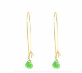 Long Wire Drop Earrings
