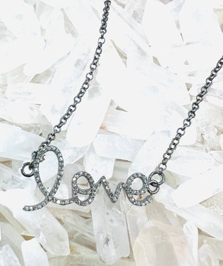 Love Diamond Necklace - Three Blessed Gems