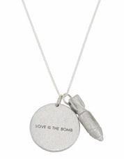 Love Is the Bomb Necklace - Three Blessed Gems