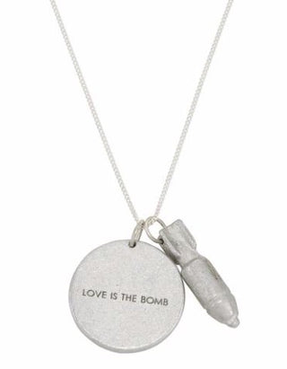Love Is the Bomb Necklace - Three Blessed Gems