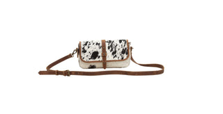 Monochrome Swing Leather and Hairon Bag - Three Blessed Gems