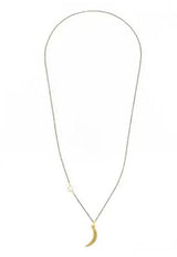 Moon Star Long Necklace
