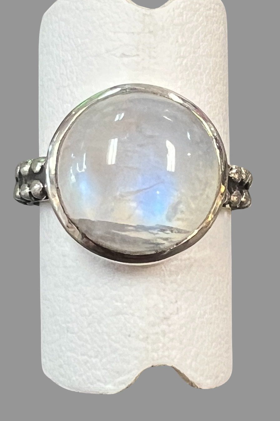 Moonstone Sterling Silver Ring - Three Blessed Gems