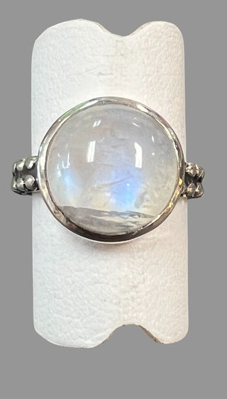 Moonstone Sterling Silver Ring - Three Blessed Gems