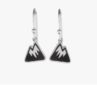 Mountain Silver Earrings - Three Blessed Gems
