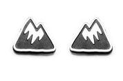 Mountain Silver Earrings - Three Blessed Gems