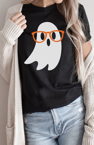 Nerdy Ghost Halloween T-Shirt - Three Blessed Gems