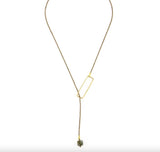 Rectangle Lariat Gemstone Sugar Cube