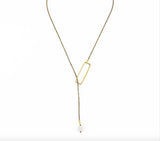 Rectangle Lariat Gemstone Sugar Cube