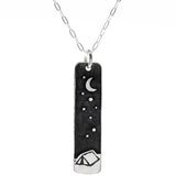 Nature Skinny Vertical Bar Necklace