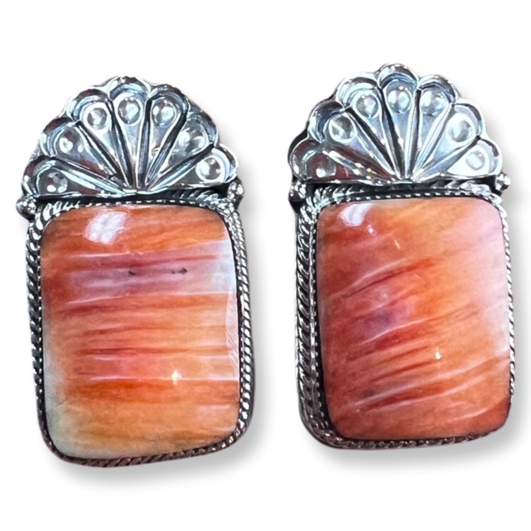 Spiney Oyster Post Earrings - Three Blessed Gems