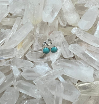 Sterling Silver Post Earring - Three Blessed Gems