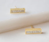 Stevie Deco Diamond Gold Earrings