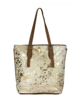 Tinges Leather Tote Bag