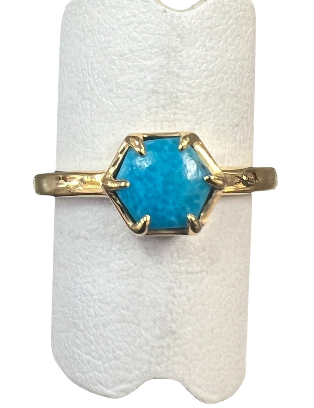 Turquoise Gold Fill Ring - Three Blessed Gems