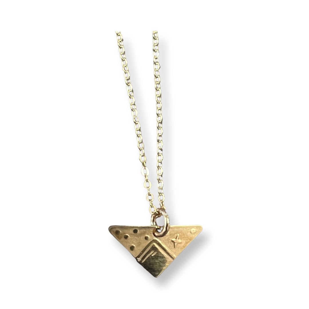 Wanderlust Mini Necklace - Three Blessed Gems