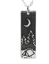 Wide Bar Silver Necklace