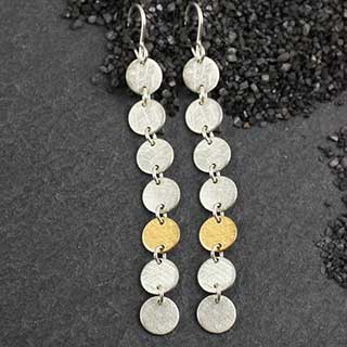 Long 7-Dot Earrings - Premium Earrings from Zina Kao Exclusives - Just $80! Shop now at Three Blessed Gems