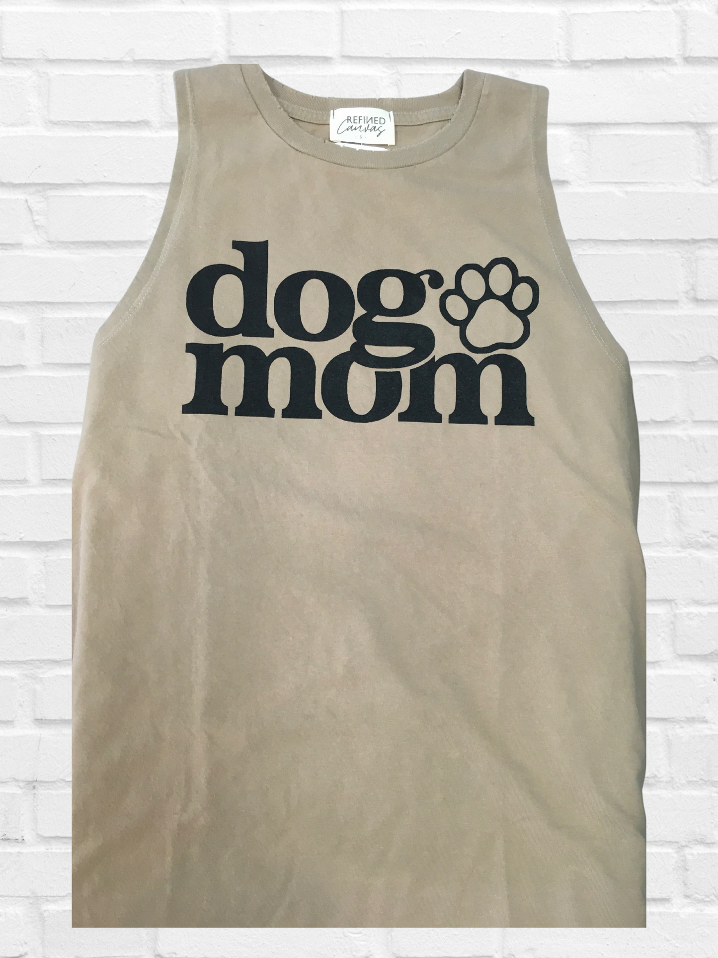 Dog Mom Paw Tank Top - Premium Shirts & Tops from Refined Canvas - Just $45! Shop now at Three Blessed Gems