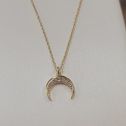 CZ Horn Necklace
