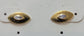 CZ Evil Eye Post Earrings