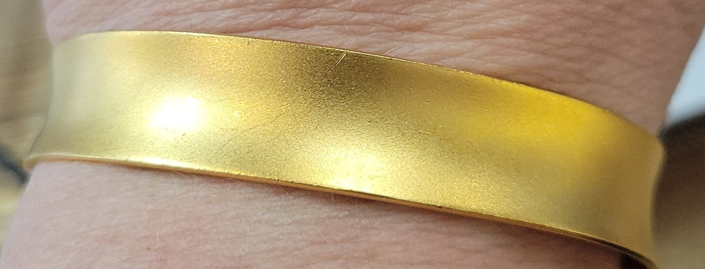 14K Gold Plated Bangle Bracelet