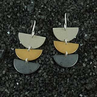 Triple Harlequin Earring (e-hq03) - Premium Earrings from Zina Kao Exclusives - Just $72! Shop now at Three Blessed Gems