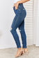 Judy Blue Full Size High Waist Distressed Slim Jeans - Premium Jeans from Trendsi - Just $70.28! Shop now at Three Blessed Gems
