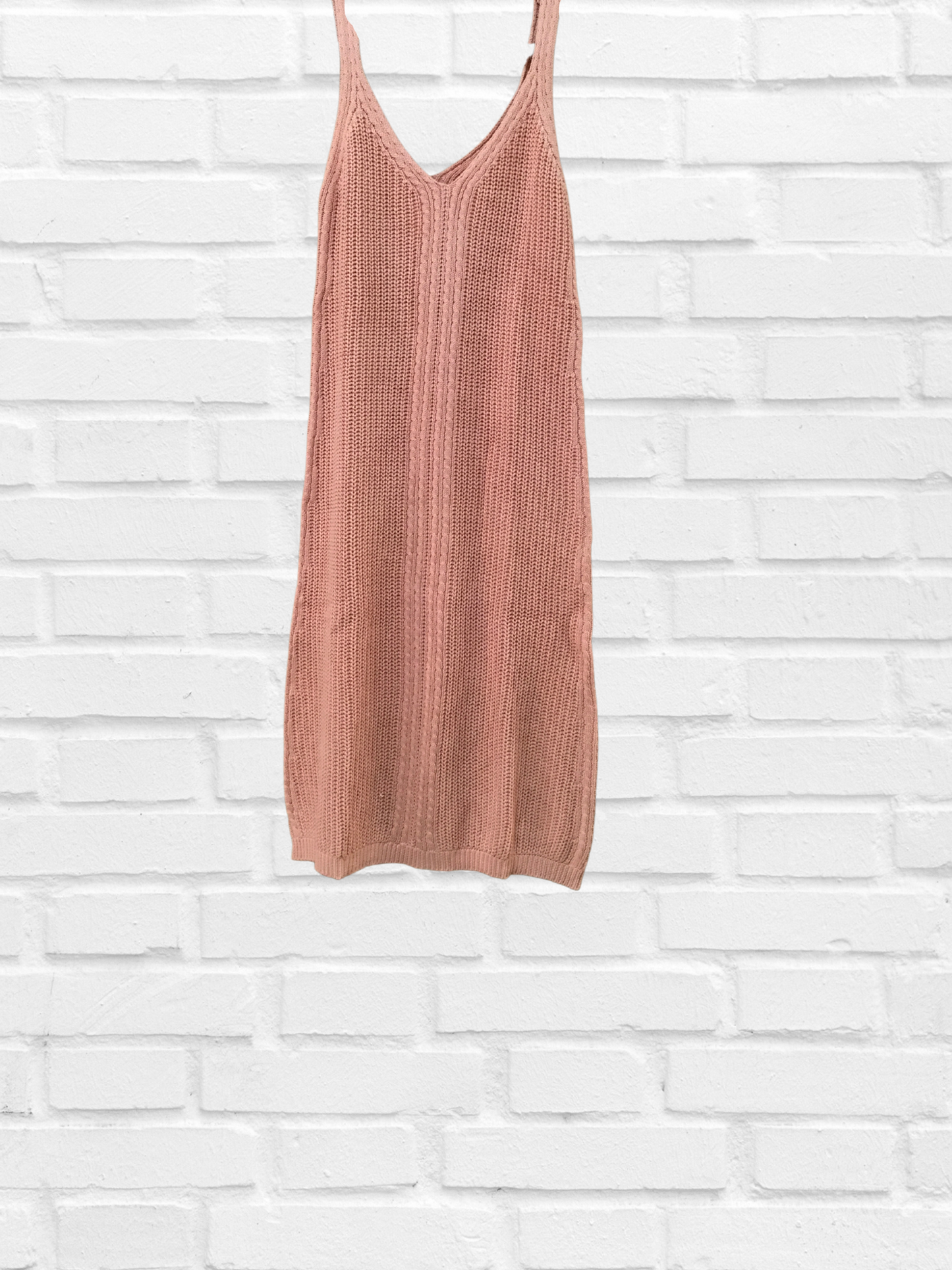 Coral Midi Sweater Dress