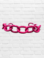 Enamel Oval Chain Cuff