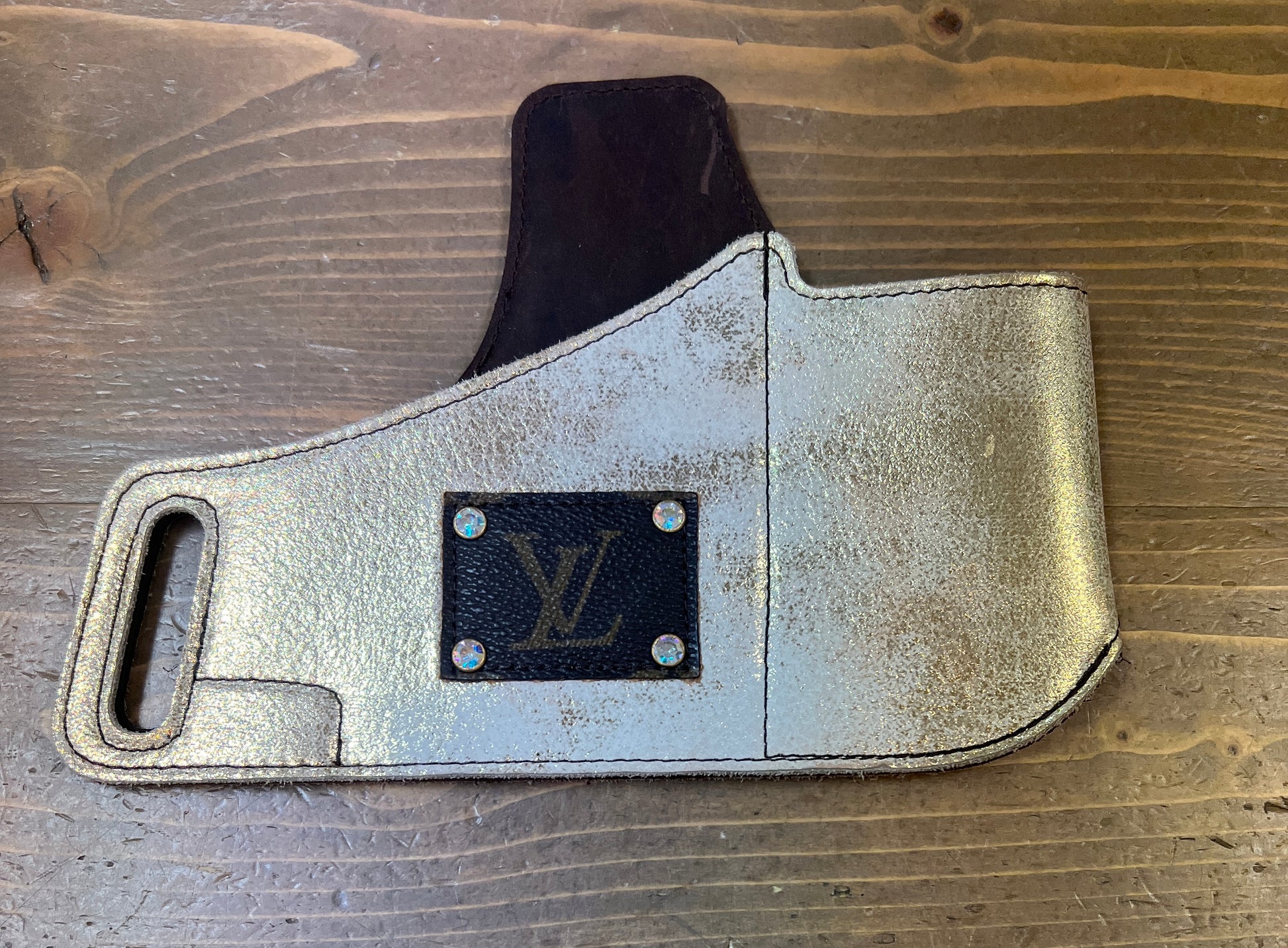 Up-Cycled Louis Vuitton Gun Holster - Premium Bag from Sandra Ling - Just $210! Shop now at Three Blessed Gems