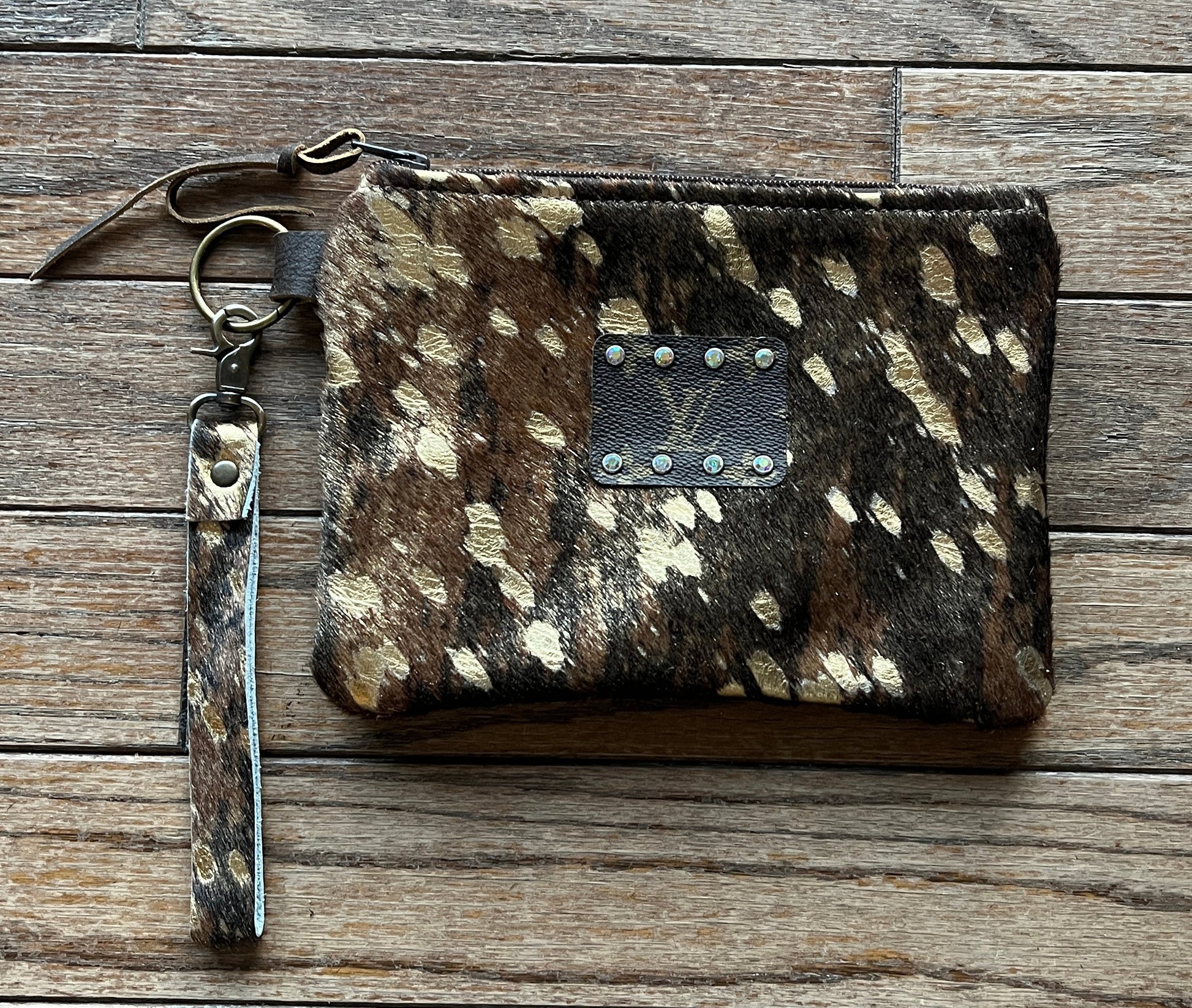 Up-Cycled Louis Vuitton Cowhide Wristlet - Premium Wristlet from Keep It Gypsy - Just $182! Shop now at Three Blessed Gems