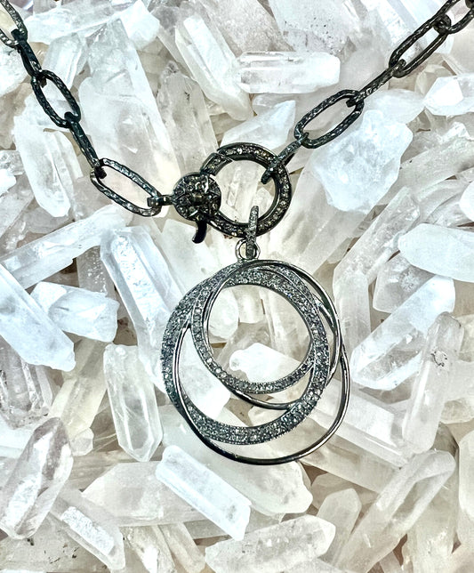 Infinity Diamond Necklace - Premium Necklaces from Benazir - Just $300! Shop now at Three Blessed Gems