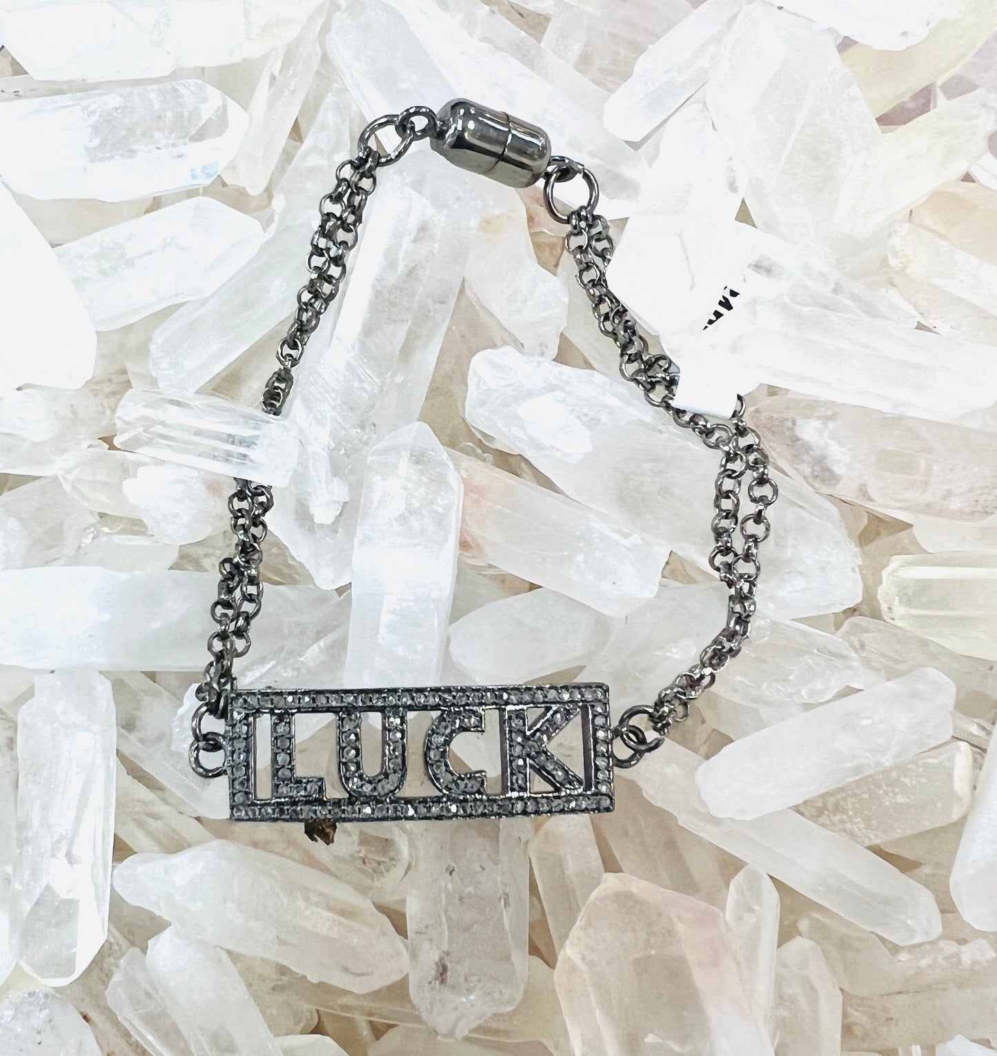 Diamond Sayings Bracelet - Premium Bracelets from Benazir - Just $165! Shop now at Three Blessed Gems