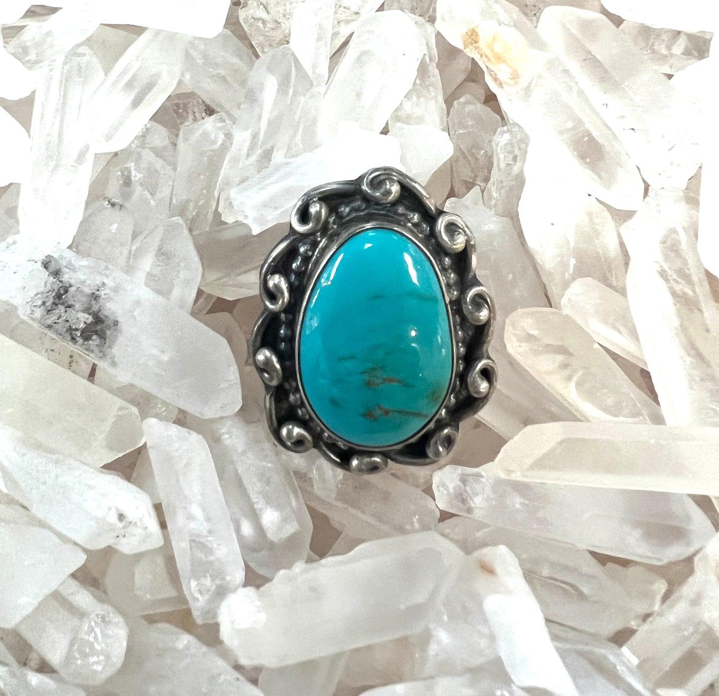 Turquoise Sterling SIlver Ring - Premium Ring from Select Lines - Just $225! Shop now at Three Blessed Gems
