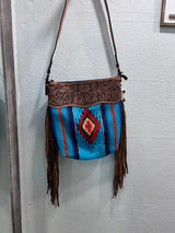 Blue Rug Leather Crossbody