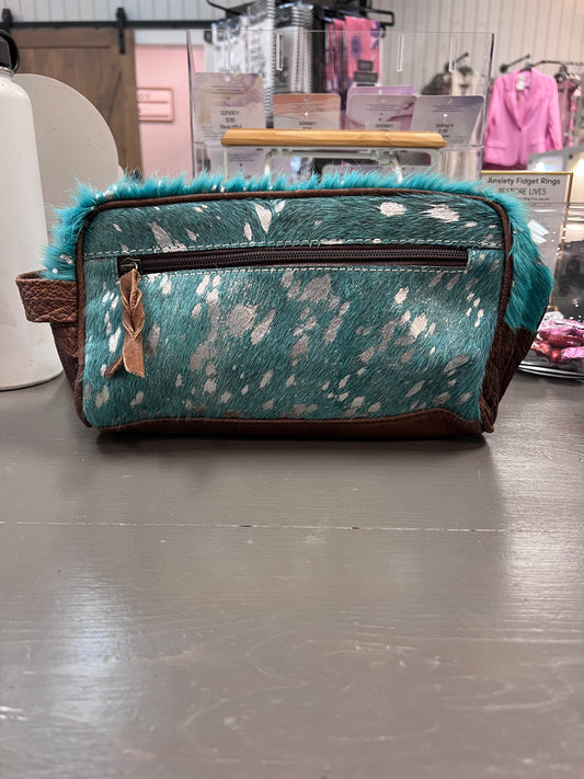 Blue Cowhide Toiletry Case - Premium Bag from American Darling - Just $130! Shop now at Three Blessed Gems