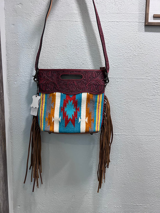 Rug Leather Crossbody - Premium Bag from American Darling - Just $242! Shop now at Three Blessed Gems