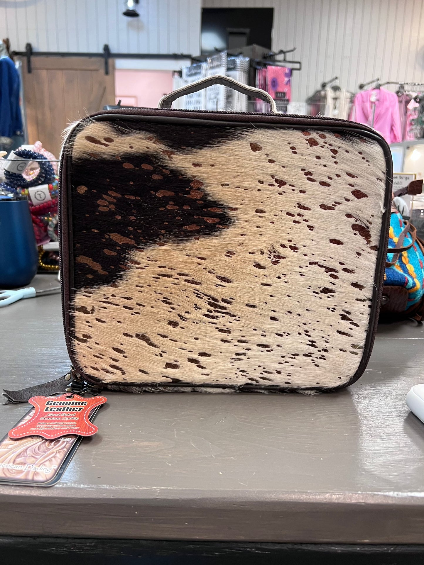 Cowhide Jewelry Box - Premium Bag from American Darling - Just $207! Shop now at Three Blessed Gems