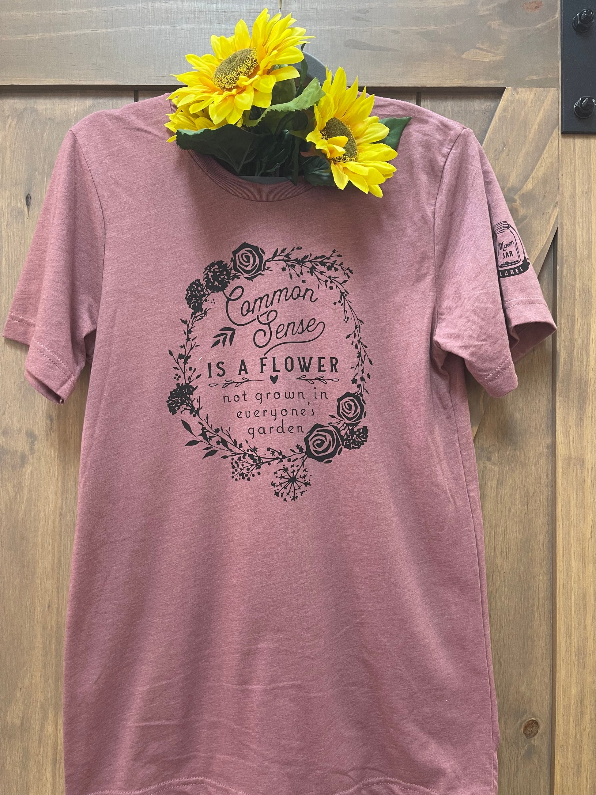 Common Sense Shirt - Premium Shirt from Mason Jar Label - Just $23! Shop now at Three Blessed Gems